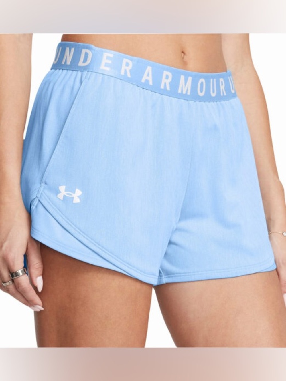 Under Armour Women’s Light Lavender Athletic Shorts gym yoga running m